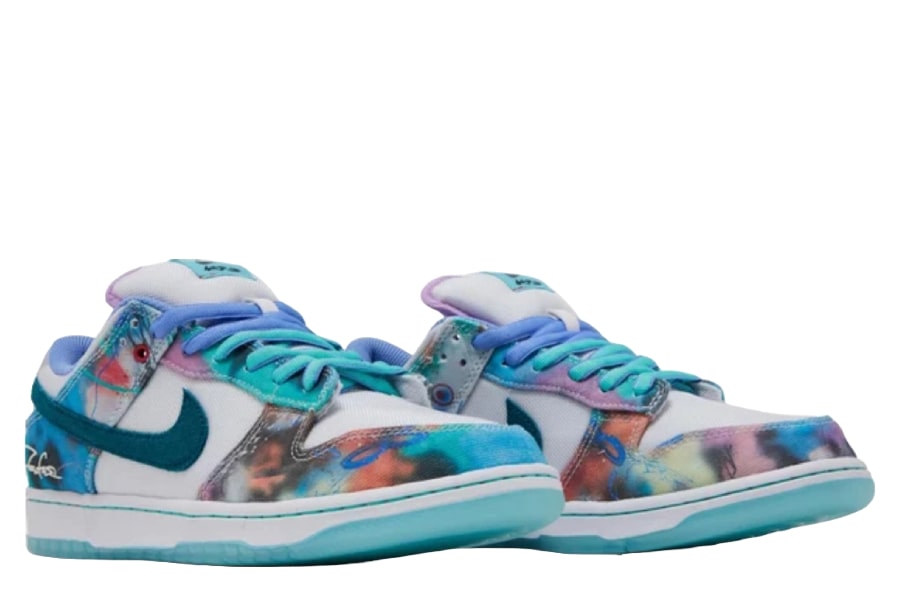 Futura Laboratories x Nike Dunk Low SB 'Bleached Aqua'